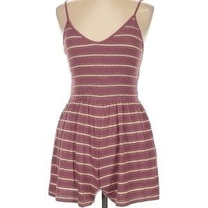 Wild Fable purple striped romper, size M